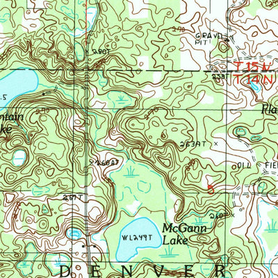 United States Geological Survey Walkerville East, MI (1985, 24000-Scale) digital map