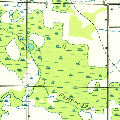 United States Geological Survey Walkerville West, MI (1931, 31680-Scale) digital map