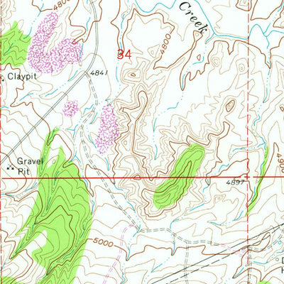 United States Geological Survey Wall Creek, WY (1961, 24000-Scale) digital map