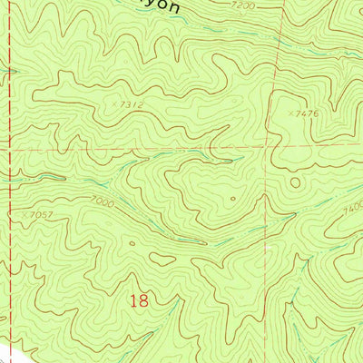 United States Geological Survey Wall Lake, NM (1967, 24000-Scale) digital map