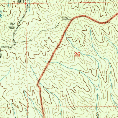 United States Geological Survey Wall Lake, NM (1999, 24000-Scale) digital map