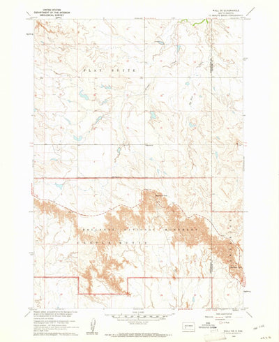 United States Geological Survey Wall SE, SD (1960, 24000-Scale) digital map