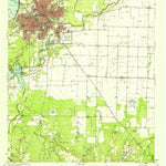 United States Geological Survey Wall, TX (1957, 62500-Scale) digital map