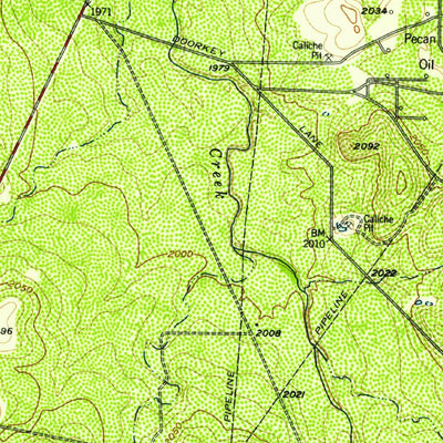 United States Geological Survey Wall, TX (1957, 62500-Scale) digital map