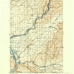 United States Geological Survey Wall Ula, WA-OR (1918, 125000-Scale) digital map