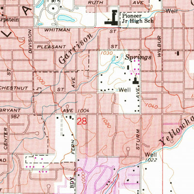 United States Geological Survey Walla Walla, WA-OR (1966, 24000-Scale) digital map