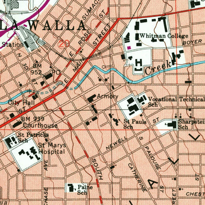 United States Geological Survey Walla Walla, WA-OR (1998, 24000-Scale) digital map