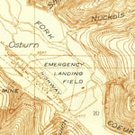 United States Geological Survey Wallace And Vicinity, ID (1937, 24000-Scale) digital map