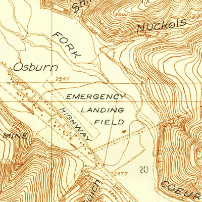 United States Geological Survey Wallace And Vicinity, ID (1937, 24000-Scale) digital map