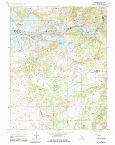 United States Geological Survey Wallace, CA (1962, 24000-Scale) digital map