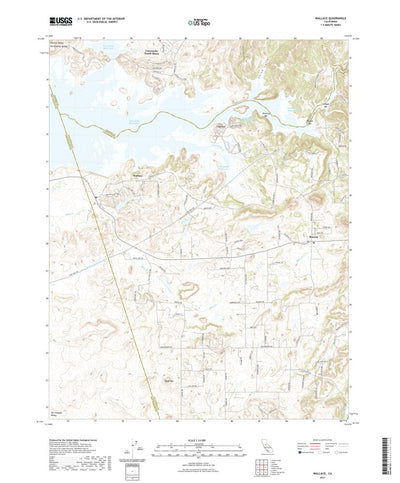 United States Geological Survey Wallace, CA (2021, 24000-Scale) digital map