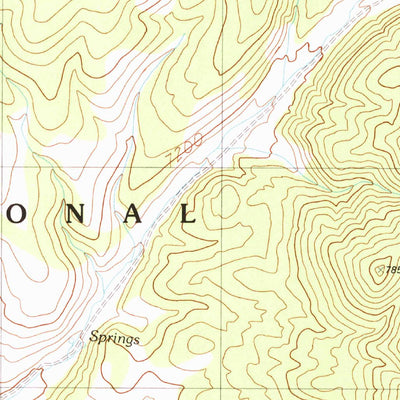 United States Geological Survey Wallace Canyon, NV (1989, 24000-Scale) digital map