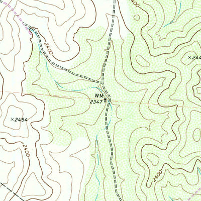 United States Geological Survey Wallace Draw, TX (1972, 24000-Scale) digital map