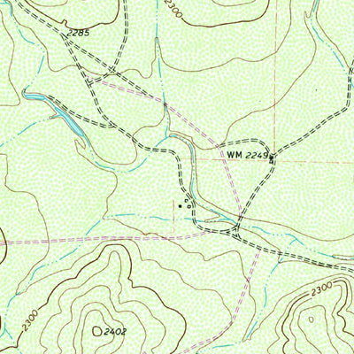 United States Geological Survey Wallace Draw, TX (1972, 24000-Scale) digital map