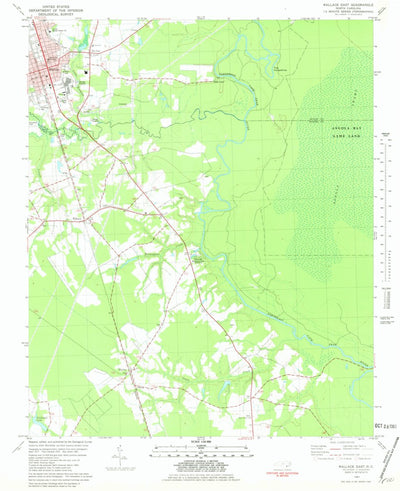 United States Geological Survey Wallace East, NC (1981, 24000-Scale) digital map