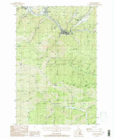 United States Geological Survey Wallace, ID (1988, 24000-Scale) digital map