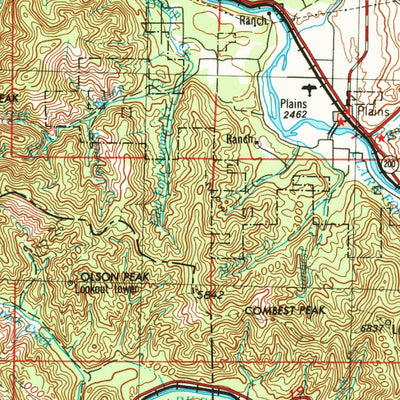United States Geological Survey Wallace, ID-MT (1956, 250000-Scale) digital map