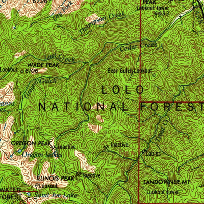 United States Geological Survey Wallace, ID-MT (1960, 250000-Scale) digital map