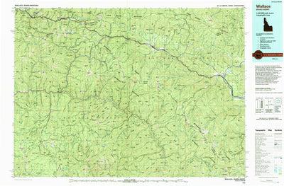 United States Geological Survey Wallace, ID-MT (1994, 100000-Scale) digital map