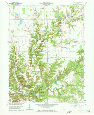 United States Geological Survey Wallace, IN (1961, 24000-Scale) digital map