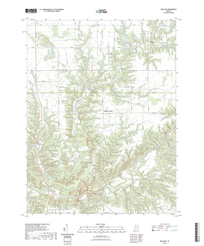 United States Geological Survey Wallace, IN (2022, 24000-Scale) digital map
