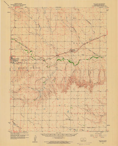 United States Geological Survey Wallace, KS (1959, 62500-Scale) digital map