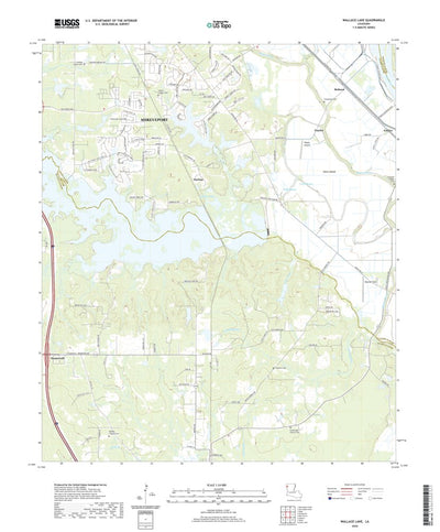United States Geological Survey Wallace Lake, LA (2020, 24000-Scale) digital map