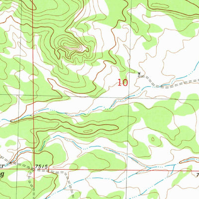 United States Geological Survey Wallace Mesa, NM (1981, 24000-Scale) digital map
