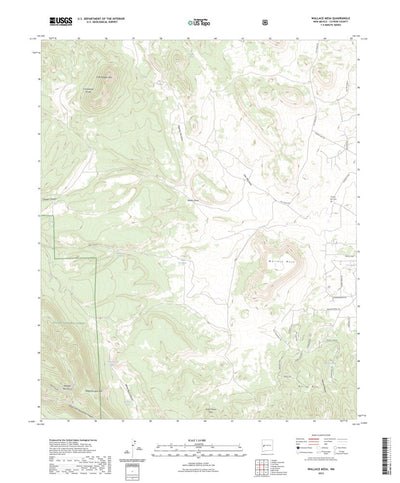 United States Geological Survey Wallace Mesa, NM (2023, 24000-Scale) digital map