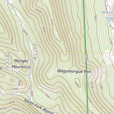 United States Geological Survey Wallace Mesa, NM (2023, 24000-Scale) digital map