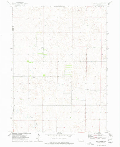 United States Geological Survey Wallace NW, NE (1973, 24000-Scale) digital map