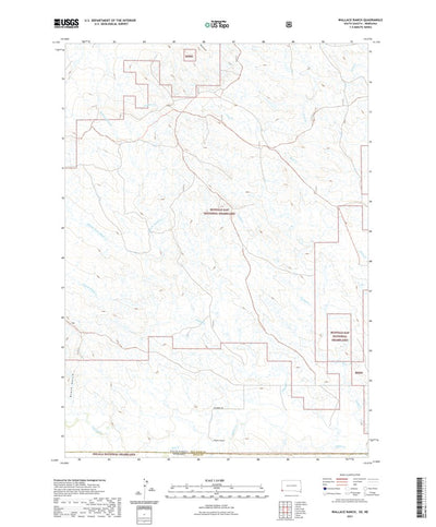 United States Geological Survey Wallace Ranch, SD (2021, 24000-Scale) digital map