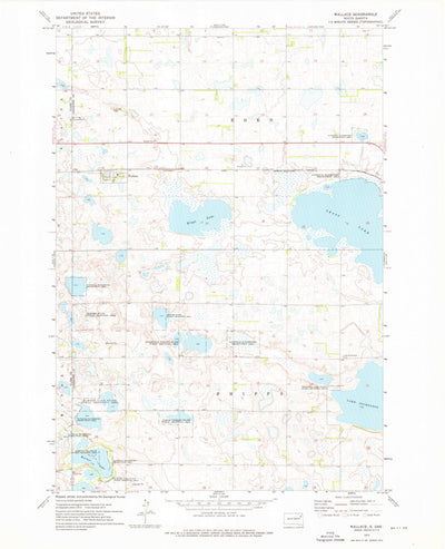 United States Geological Survey Wallace, SD (1973, 24000-Scale) digital map