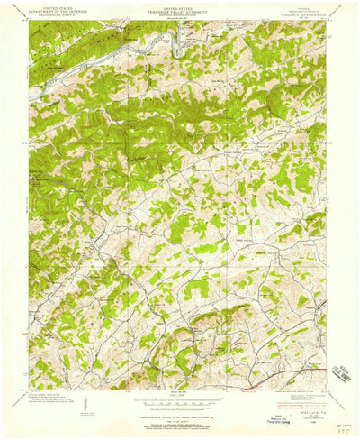 United States Geological Survey Wallace, VA (1938, 24000-Scale) digital map
