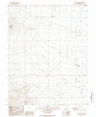 United States Geological Survey Wallaces Peak, UT (1989, 24000-Scale) digital map