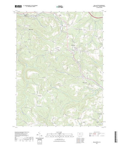 United States Geological Survey Wallaceton, PA (2023, 24000-Scale) digital map