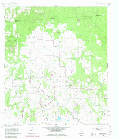 United States Geological Survey Waller NW, TX (1960, 24000-Scale) digital map