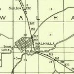 United States Geological Survey Wallhalla, ND (1943, 62500-Scale) digital map