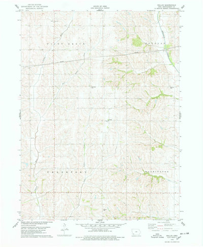 United States Geological Survey Wallin, IA (1978, 24000-Scale) digital map