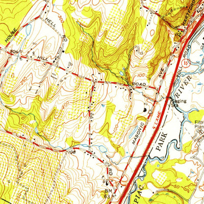 United States Geological Survey Wallingford, CT (1954, 31680-Scale) digital map