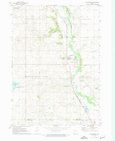 United States Geological Survey Wallingford, IA (1972, 24000-Scale) digital map