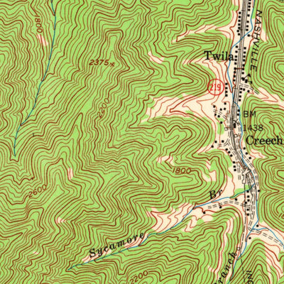 United States Geological Survey Wallins Creek, KY (1954, 24000-Scale) digital map