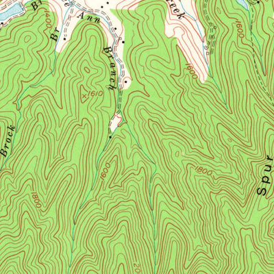 United States Geological Survey Wallins Creek, KY (1974, 24000-Scale) digital map