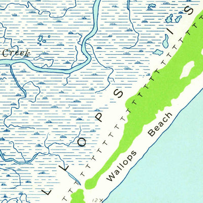 United States Geological Survey Wallops Island, VA (1942, 24000-Scale) digital map