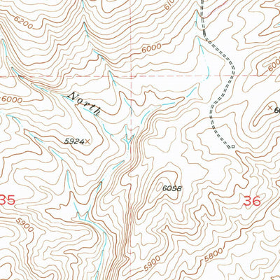 United States Geological Survey Wallrock, MT (1951, 24000-Scale) digital map