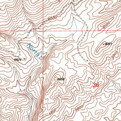 United States Geological Survey Wallrock, MT (2000, 24000-Scale) digital map