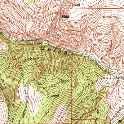 United States Geological Survey Wallrock, MT (2000, 24000-Scale) digital map