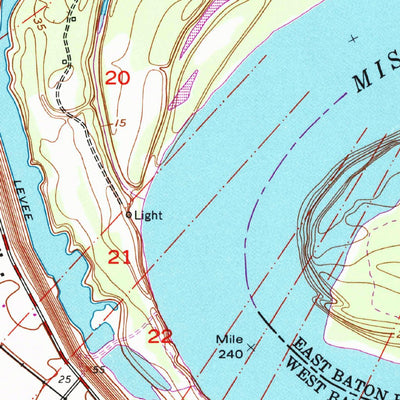 United States Geological Survey Walls, LA (1963, 24000-Scale) digital map