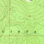 United States Geological Survey Wallsburg Ridge, UT (1967, 24000-Scale) digital map