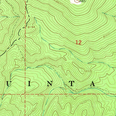United States Geological Survey Wallsburg Ridge, UT (1967, 24000-Scale) digital map